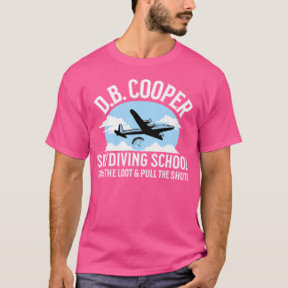 Camiseta Gracioso D B Cooper Skydiving School Parodia De La