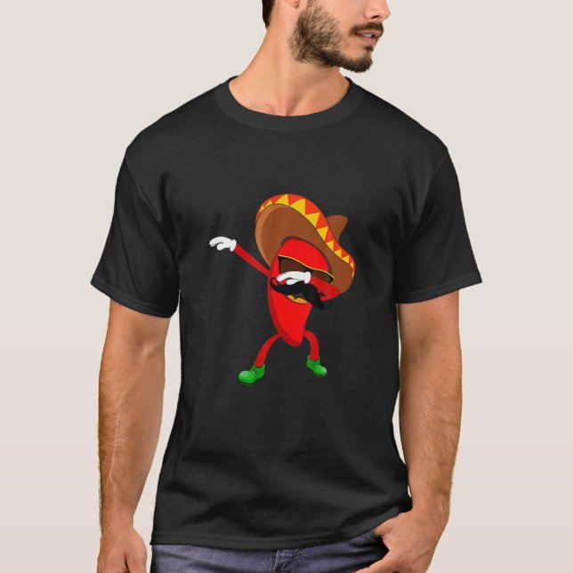 Camiseta Gracioso Dabbing Chili Pepper Dab Gift Cute M (Anverso)