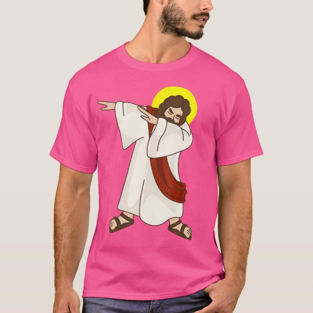 Camiseta Gracioso Dabbing Jesucristo - Cumpleaños presente  (Anverso)