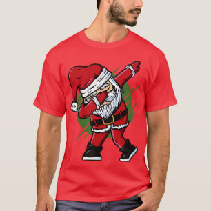 Camiseta Gracioso Dabbing Santa Claus toon
