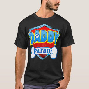 Camiseta Gracioso DADDY Patrulla Perro Mamá, Papá Para Homb
