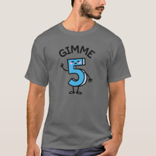 Camiseta Gracioso Dame Cinco Gimme 5 Hielos Gratuitos Birth