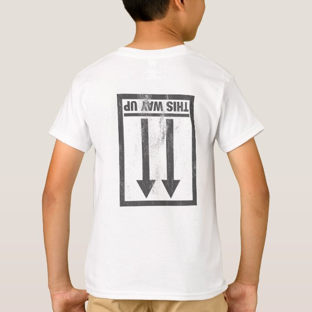Camiseta Gracioso de esta manera de arriba a firmar (Reverso)