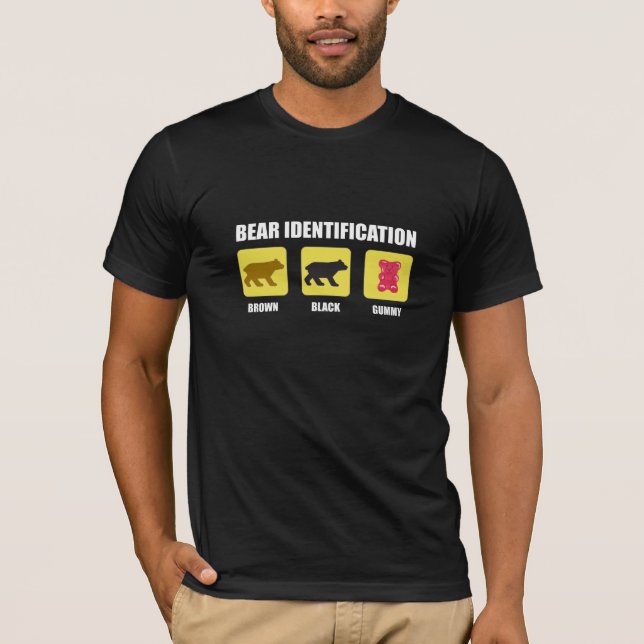 Camiseta Gracioso de identificación del oso (Anverso)