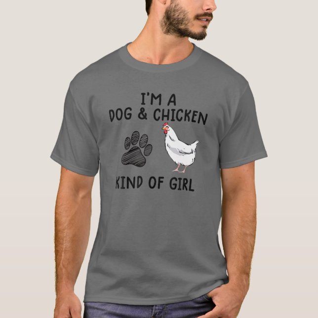 Camiseta Gracioso De Pollos Para Mujeres Chica De Ganadería