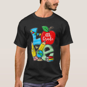 Camiseta Gracioso De Vuelta A La Escuela Apple Ama A Estudi