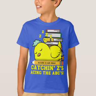 Camiseta Gracioso de vuelta a la escuela: el pollo durmiend