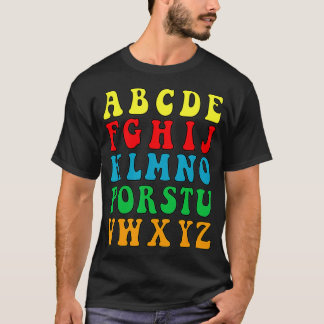 Camiseta Gracioso De Vuelta A La Escuela Hi Alphabet Pre K 