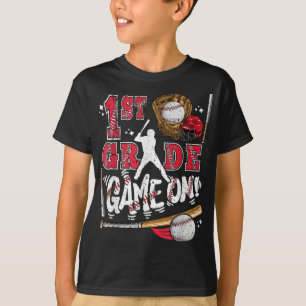 Camiseta Gracioso De Vuelta A La Escuela Juego De Béisbol D