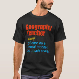 Camiseta Gracioso De Vuelta Al Colegio Maestría En Geografí
