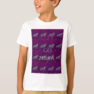 Camiseta Gracioso deja ir Zebra Hakuna Matata motivo Design