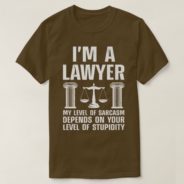 Camiseta Gracioso Derecho De Abogados Para Hombres Abogados (Diseño del anverso)
