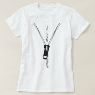 Camiseta Gracioso Descomprimir Me Zipper, Personalizable de