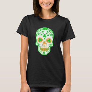 Camiseta Gracioso deslumbramiento del cráneo del Día de San