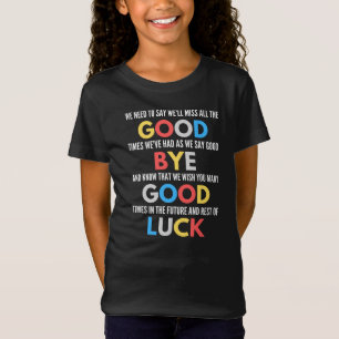 Camiseta Gracioso Despediéndose De Adiós