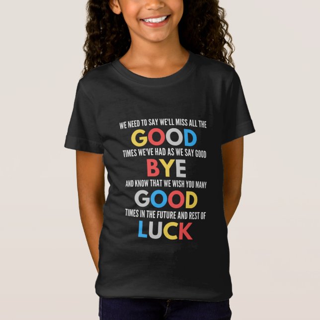 Camiseta Gracioso Despediéndose De Adiós (Anverso)