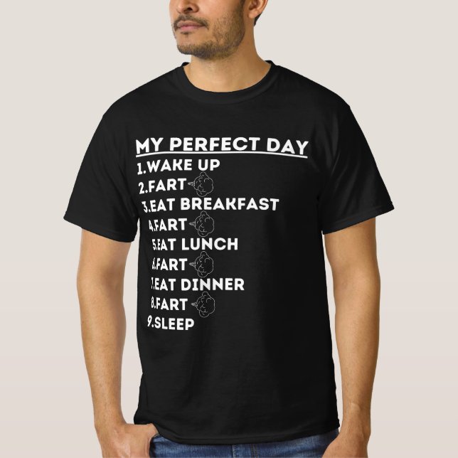 Camiseta Gracioso, Despierta Fart Comer (Anverso)