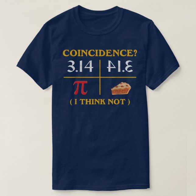 Camiseta Gracioso día 3 de Pizza Pi  (Diseño del anverso)