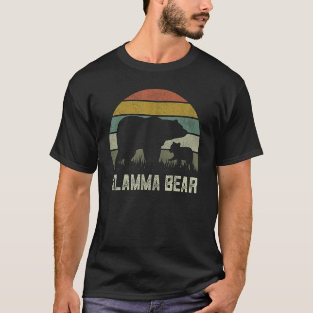 Camiseta Gracioso Día de la Madre Abuela Cub Niños Glamma B (Anverso)