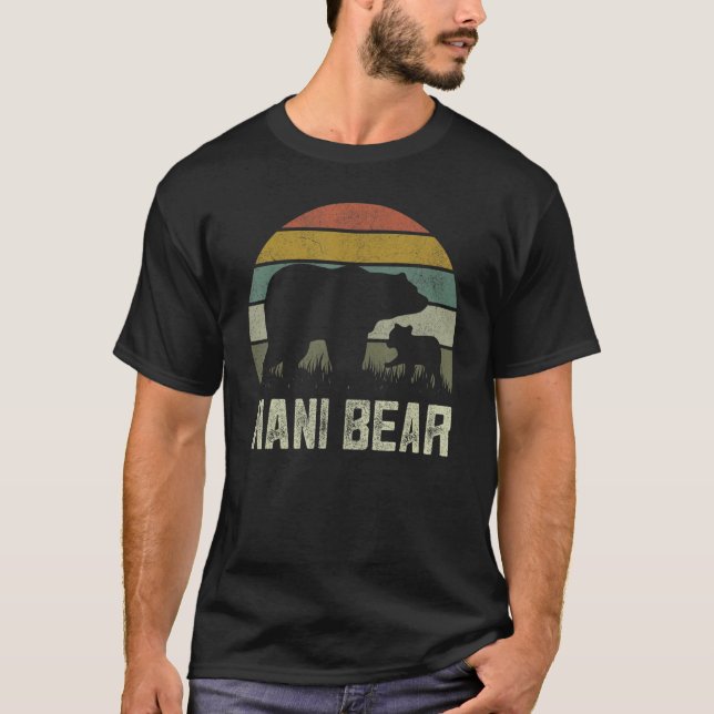 Camiseta Gracioso Día de la Madre Abuela Cub Niños Nani Oso (Anverso)