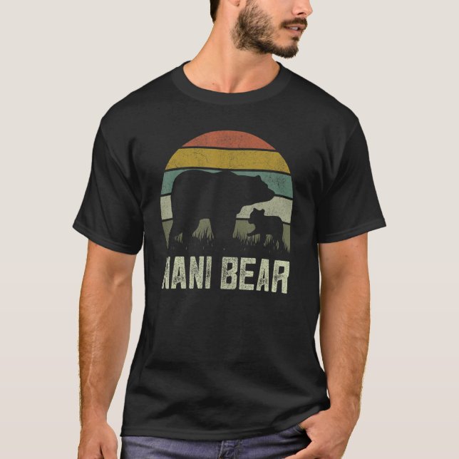 Camiseta Gracioso Día de la Madre Abuela Cub Niños Nani Oso (Anverso)