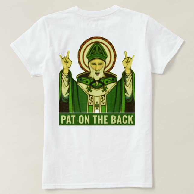 Camiseta Gracioso Día de San Patricio (Reverso del diseño)