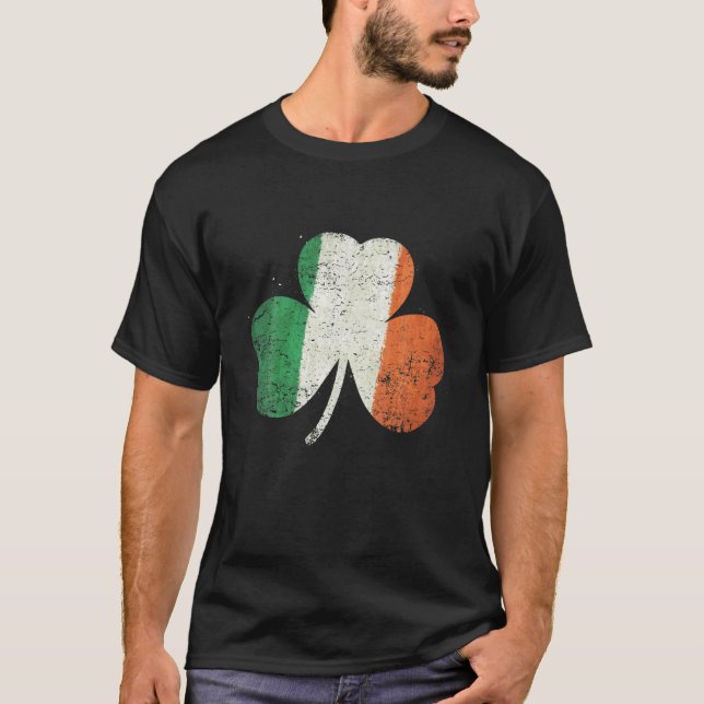 Camiseta Gracioso Día de San Patricio Irlanda Shamrock Fla (Anverso)