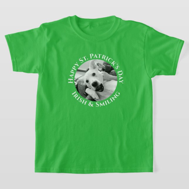 Camiseta Gracioso Día de San Patricio Irlandés y Perro Sonr (Distribución)