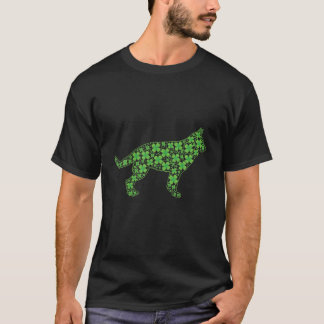 Camiseta Gracioso Día de San Patricio Pastor Alemán Shamroc