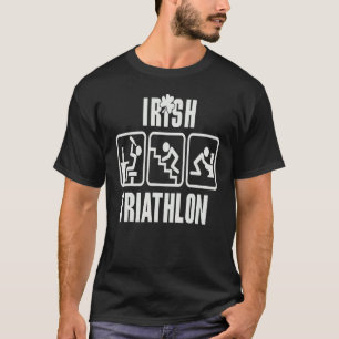 Camiseta Gracioso Día De San Patricio Triatlón Irlandés Beb