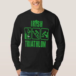 Camiseta Gracioso Día De San Patricio Triatlón Irlandés Beb