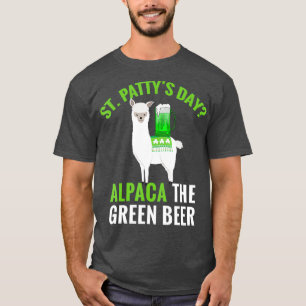 Camiseta Gracioso Día de San Pattys Regalo Alpaca Llama Ce