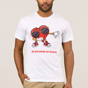 Camiseta Gracioso Día de San Valentín Dabbing Hearts Valent