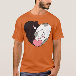Camiseta Gracioso Día de San Valentín gatos gatitos San Val