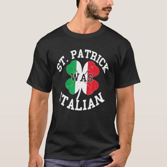 Camiseta Gracioso Día de Sta Patrones Italiano Irlandés Ota (Anverso)