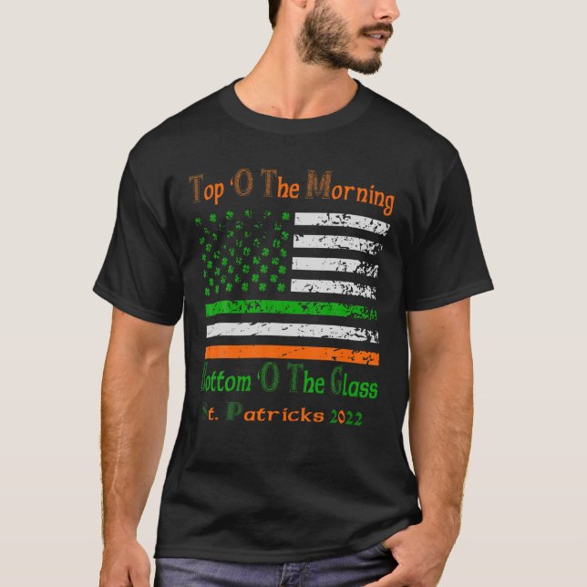 Camiseta Gracioso Día De Sta Patrullas Beber Arriba De La M (Anverso)