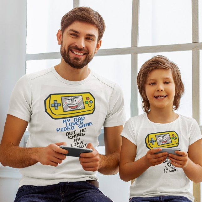 Camiseta Gracioso Día del Padre Portátil Amarillo saludo bl (Subido por el creador)