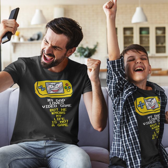 Camiseta Gracioso Día del Padre Portátil Amarillo saludo ne (Subido por el creador)