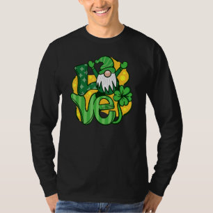 Camiseta Gracioso Día St Patrick S 2022 Gnome Love