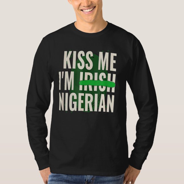 Camiseta Gracioso Día St Patrick S me besa Iu2019m Irlanda  (Anverso)