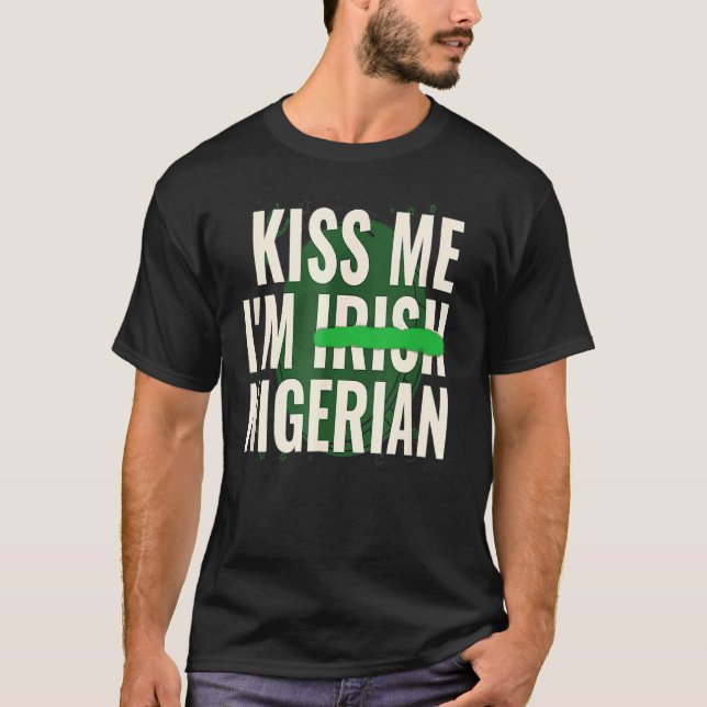 Camiseta Gracioso Día St Patrick S me besa Iu2019m Irlanda  (Anverso)