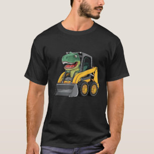 Camiseta Gracioso Dinosaurio Construcción Camión Excavador