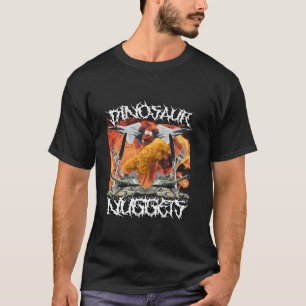 Camiseta Gracioso dinosaurio pollo nugget Bootleg Hardcore