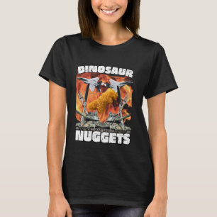 Camiseta Gracioso dinosaurio pollo nugget Bootleg Hardcore 
