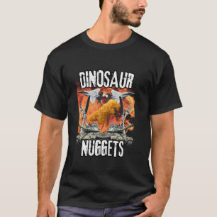 Camiseta Gracioso dinosaurio pollo nugget Bootleg Hardcore
