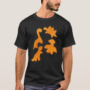 Camiseta Gracioso Dinosaurio Pollo Nugget Niños Hombres Nug
