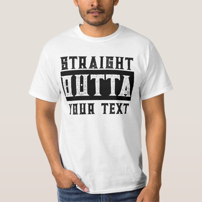 Camiseta Gracioso 'Directamente Fuera De Tu Texto' Parodia  (Anverso)