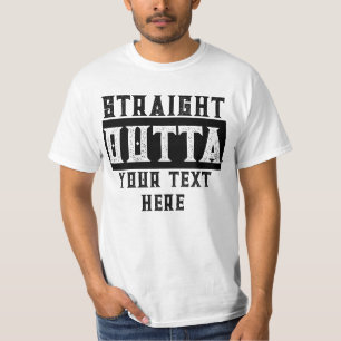 Camiseta Gracioso 'Directamente Fuera De Tu Texto' Parodia 
