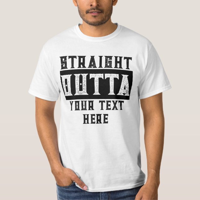 Camiseta Gracioso 'Directamente Fuera De Tu Texto' Parodia  (Anverso)