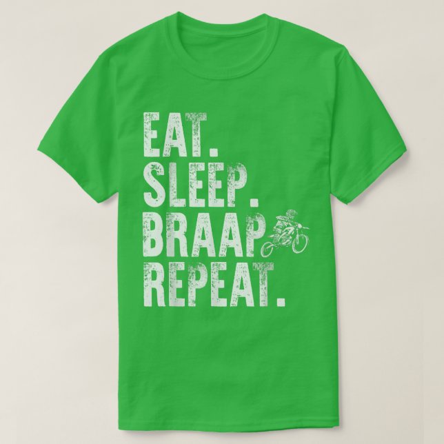 Camiseta Gracioso Dirtbike Art Para Hombres Niños Motocicle (Diseño del anverso)